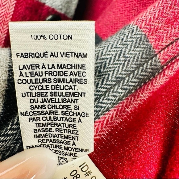 Express Men's Button Down Long Sleeve Plaid Shirt - Size Medium - Picture 6 of 7